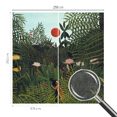 Peel and stick fototapet med exotiskt landskap