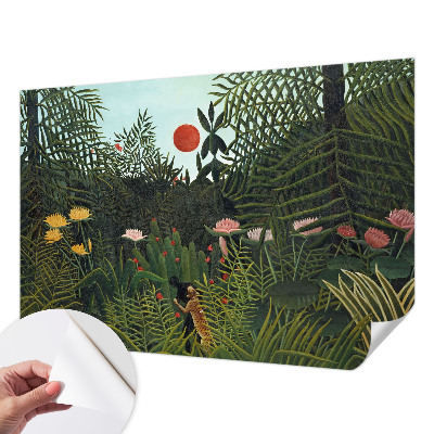 Peel and stick fototapet med exotiskt landskap