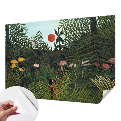 Peel and stick fototapet med exotiskt landskap