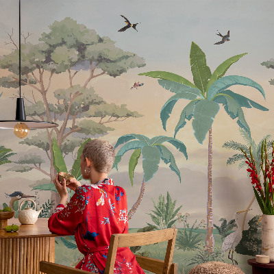 Fototapet barnrum Exotisk flora