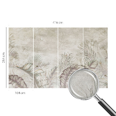 Fototapet barn med dekorativa blad