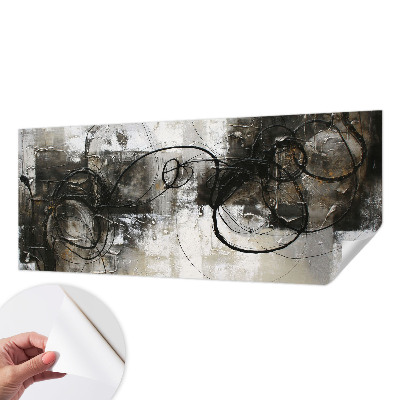 3D fototapet med ett abstrakt virvelmotiv