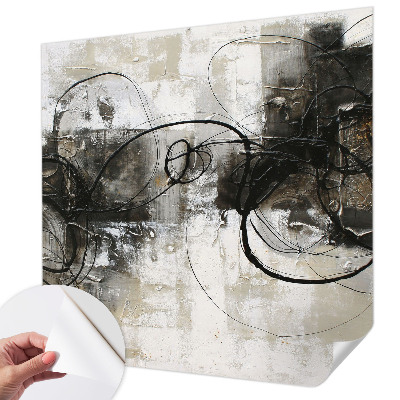 3D fototapet med ett abstrakt virvelmotiv