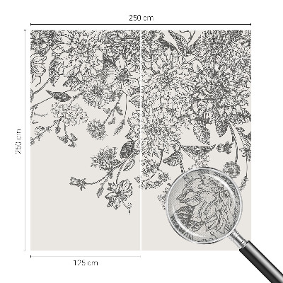 Fototapet barnrum Blommönster