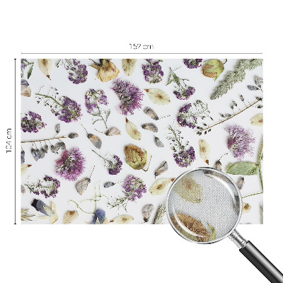 Fototapet för barn med motiv av torkade blommor