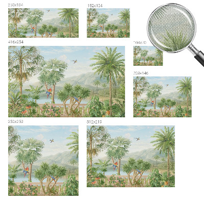 Självhäftande fototapet Exotiskt landskap