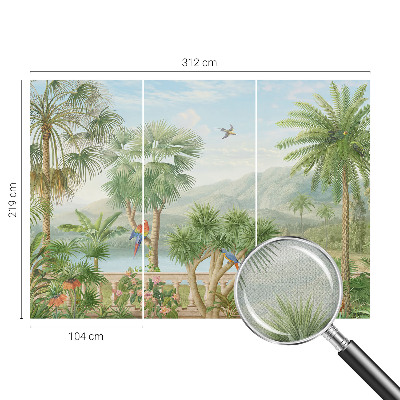 Självhäftande fototapet Exotiskt landskap