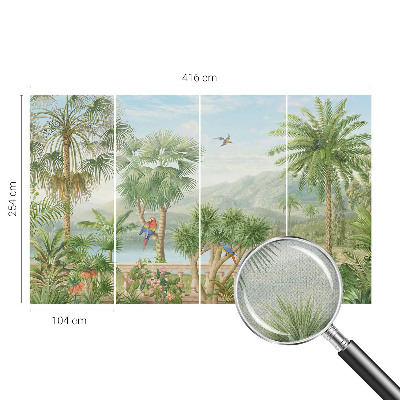 Självhäftande fototapet Exotiskt landskap