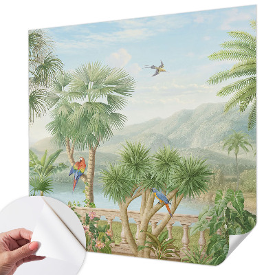 Självhäftande fototapet Exotiskt landskap