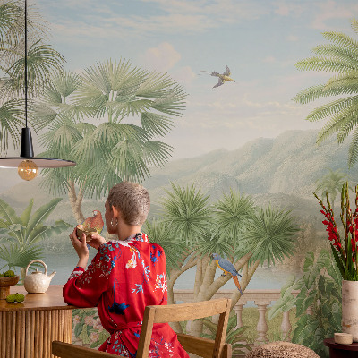 Självhäftande fototapet Exotiskt landskap