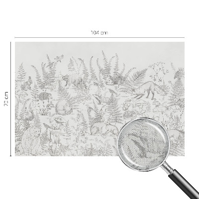 Peel and stick fototapet Skogens djur