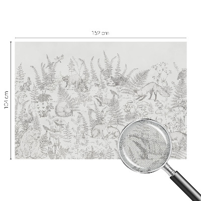 Peel and stick fototapet Skogens djur