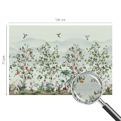 3D fototapet Exotiska träd