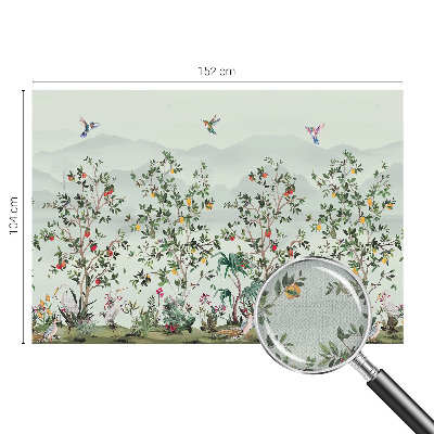 3D fototapet Exotiska träd