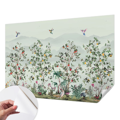 3D fototapet Exotiska träd