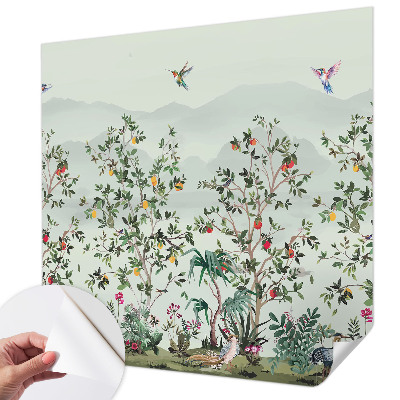 3D fototapet Exotiska träd