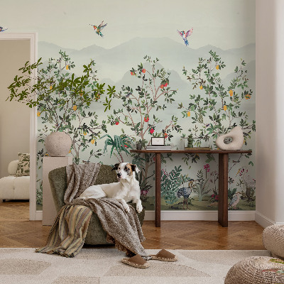 3D fototapet Exotiska träd