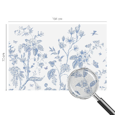 Fototapet barn med blommönster
