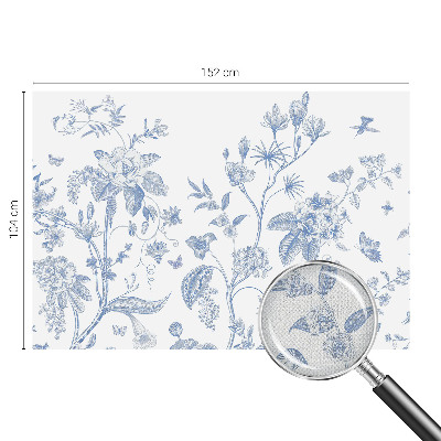 Fototapet barn med blommönster