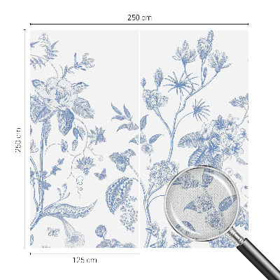 Fototapet barn med blommönster
