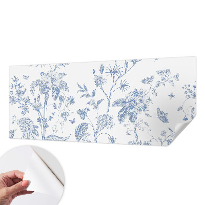Fototapet barn med blommönster