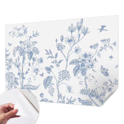 Fototapet barn med blommönster