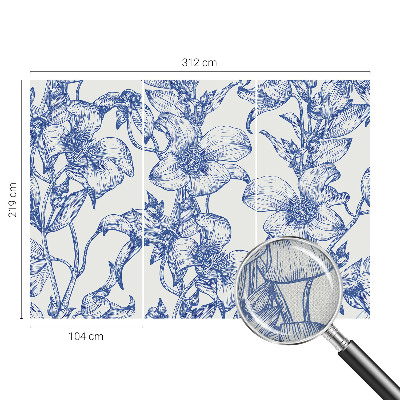 Fototapet för barn Blomgrenar