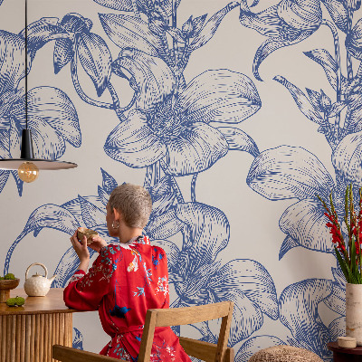 Fototapet för barn Blomgrenar