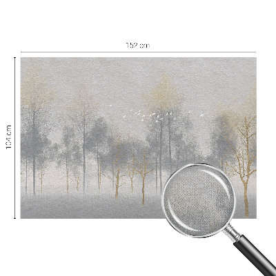 Fototapet barn med motiv av en lugn skog för barnrum