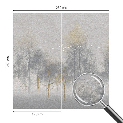 Fototapet barn med motiv av en lugn skog för barnrum