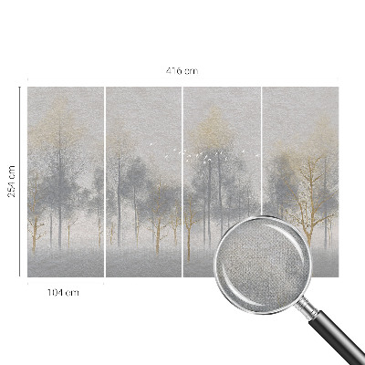 Fototapet barn med motiv av en lugn skog för barnrum