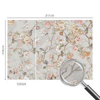 3D fototapet Romantiskt mönster