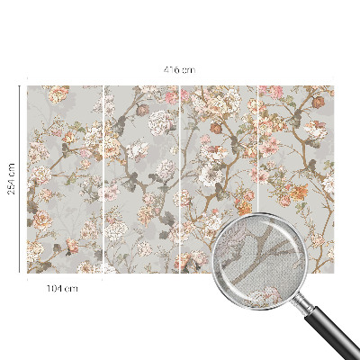 3D fototapet Romantiskt mönster