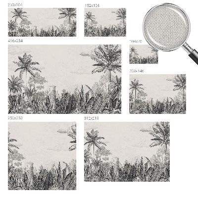 Självhäftande fototapet Tropiskt landskap