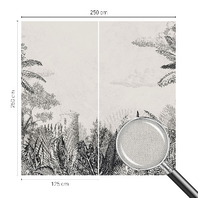 Självhäftande fototapet Tropiskt landskap