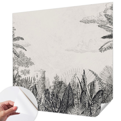 Självhäftande fototapet Tropiskt landskap