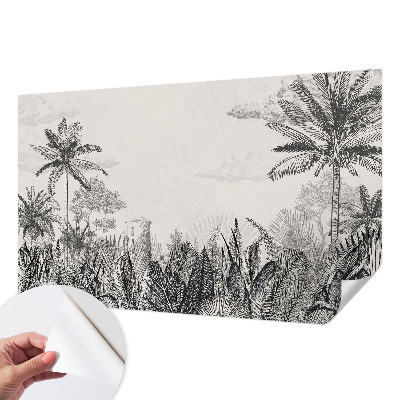 Självhäftande fototapet Tropiskt landskap