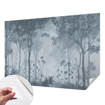 Självhäftande fotovägg Skogens mystik