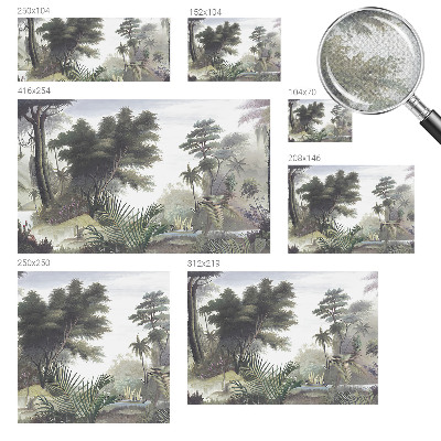 Självhäftande fototapet Exotiskt landskap