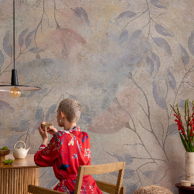 Fototapet barn Abstrakta löv