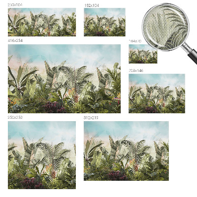 Fototapet för barn med motiv av ett tropiskt paradis