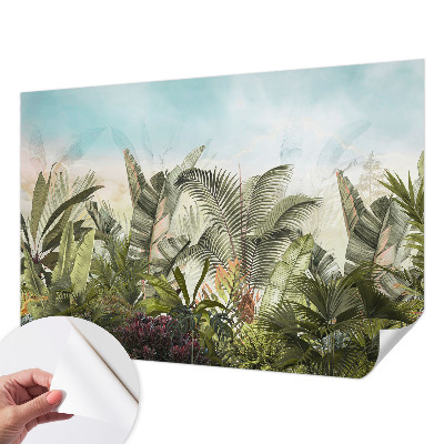 Fototapet för barn med motiv av ett tropiskt paradis