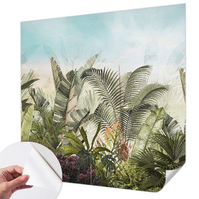 Fototapet för barn med motiv av ett tropiskt paradis