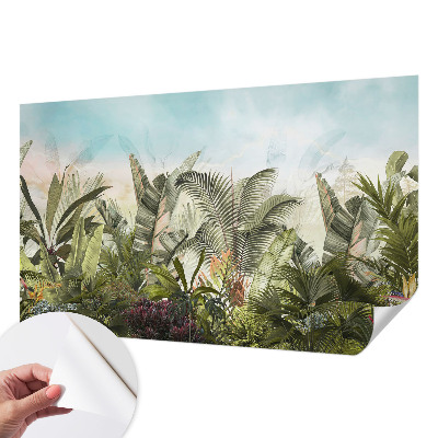 Fototapet för barn med motiv av ett tropiskt paradis