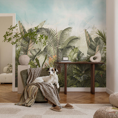Fototapet för barn med motiv av ett tropiskt paradis