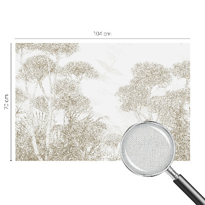 Självhäftande fotovägg med motiv av tropisk vegetation