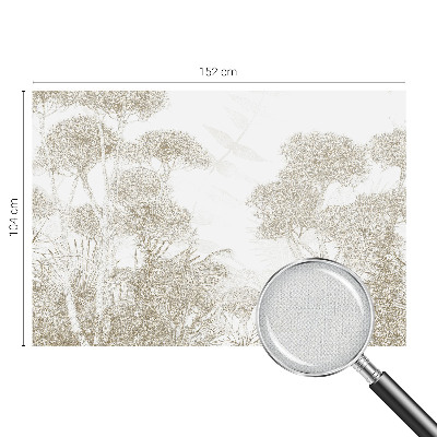 Självhäftande fotovägg med motiv av tropisk vegetation