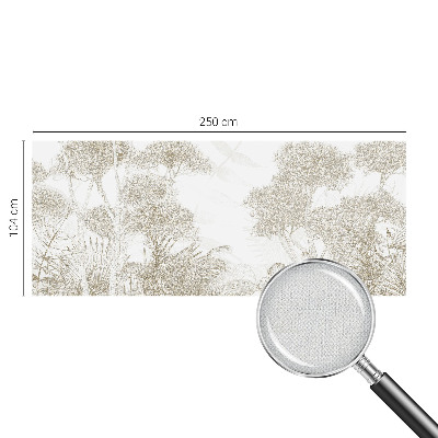 Självhäftande fotovägg med motiv av tropisk vegetation