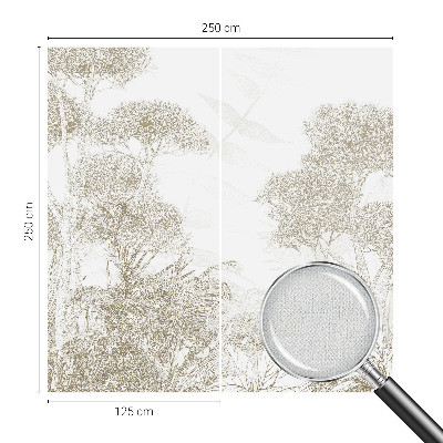 Självhäftande fotovägg med motiv av tropisk vegetation
