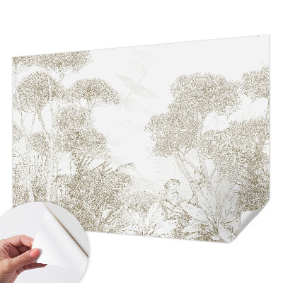 Självhäftande fotovägg Tropisk vegetation